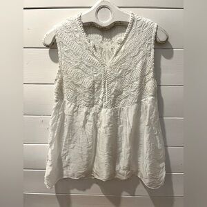 BELLAMBRA – M – Lace & Silk Sleeveless Top